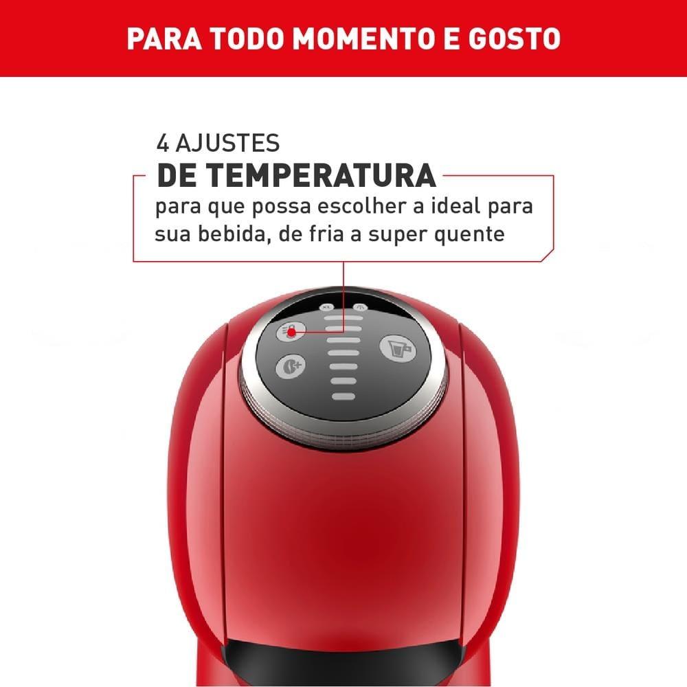Máquina de Café Arno Nescafé Dolce Gusto Genio S Plus DGS3 Multi bebidas, Digital e Automática – Vermelha - 3
