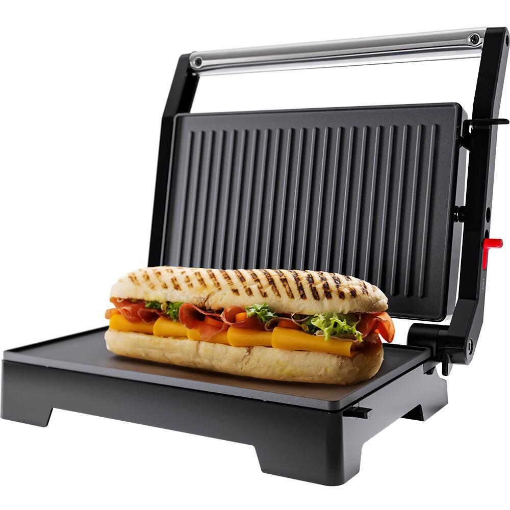 Mini Grill Elétrico Oster OGRL230 2 em 1 com abertura 180° - Inox - 4
