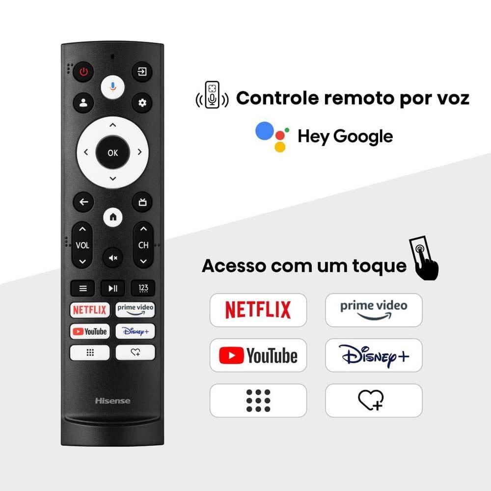 Smart TV 50" UHD 4K QLED Hisense 50Q6N Google TV com HDR10+ Dolby Atmos Sports Mode Game Mode Plus Compatível com Alexa - 7