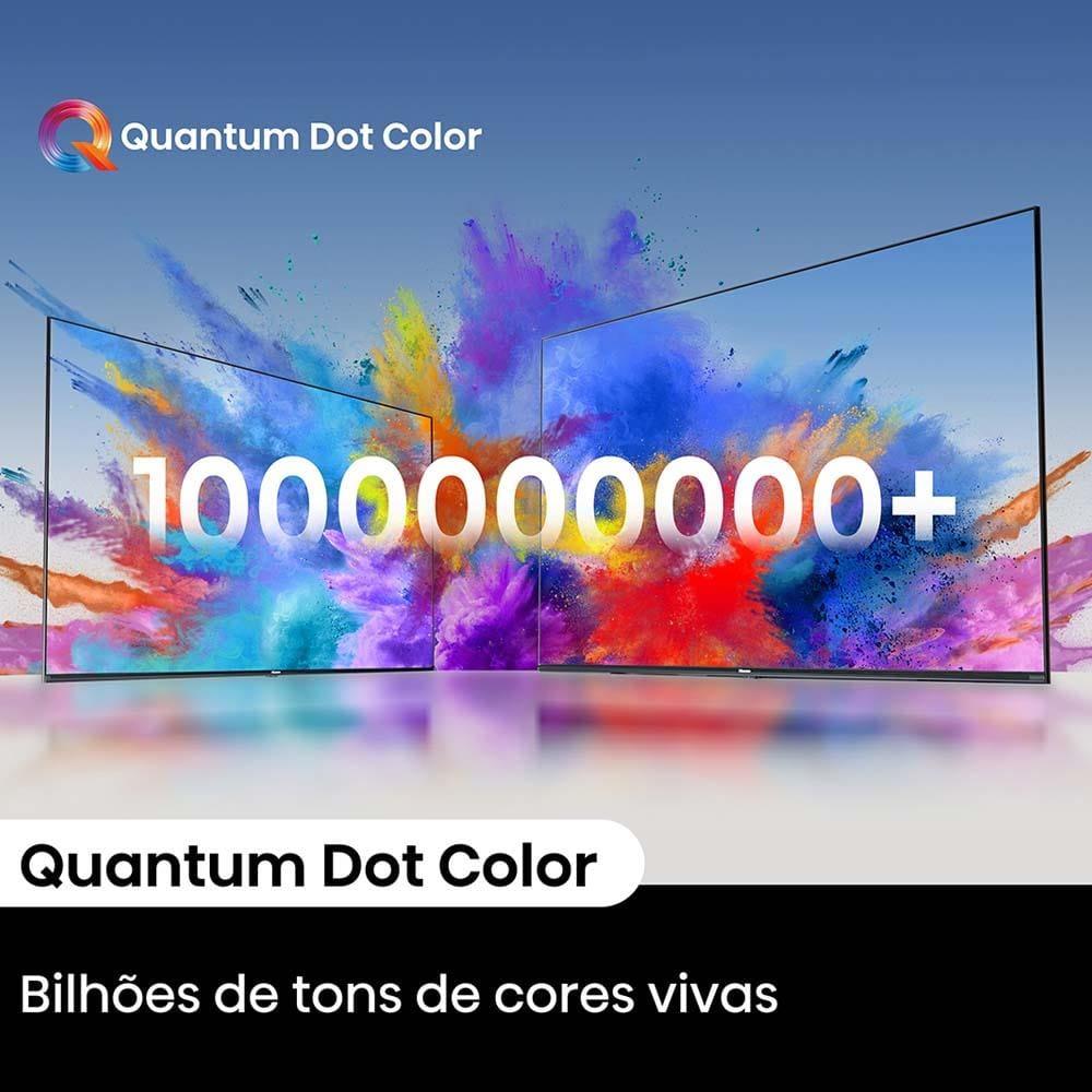 Smart TV 50" UHD 4K QLED Hisense 50Q6N Google TV com HDR10+ Dolby Atmos Sports Mode Game Mode Plus Compatível com Alexa - 10