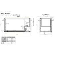 Freezer Horizontal Electrolux HI550 com Tecnologia Inverter, Pés com Rodízio, Gás Refrigerante R600a e Degelo Manual Branco – 513 litros - 8