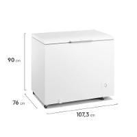 Freezer Horizontal Electrolux HI330 com Tecnologia Inverter, Pés com Rodízio, Gás Refrigerante R600a e Degelo Manual Branco - 314 litros - 7