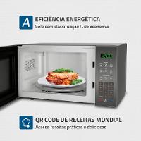 Forno de Micro-ondas Mondial Line MO-02-34-E com Função Manter Aquecido Cinza Espelhado - 34L - 6