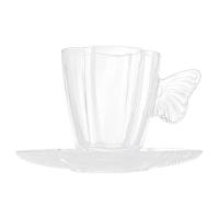 Conjunto com 4 Xícaras e Pires para Café Wolff Butterfly – 80ml - 2