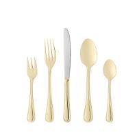 Faqueiro Wolff Avalon em Aço Inox Dourado – 30 Peças - 1