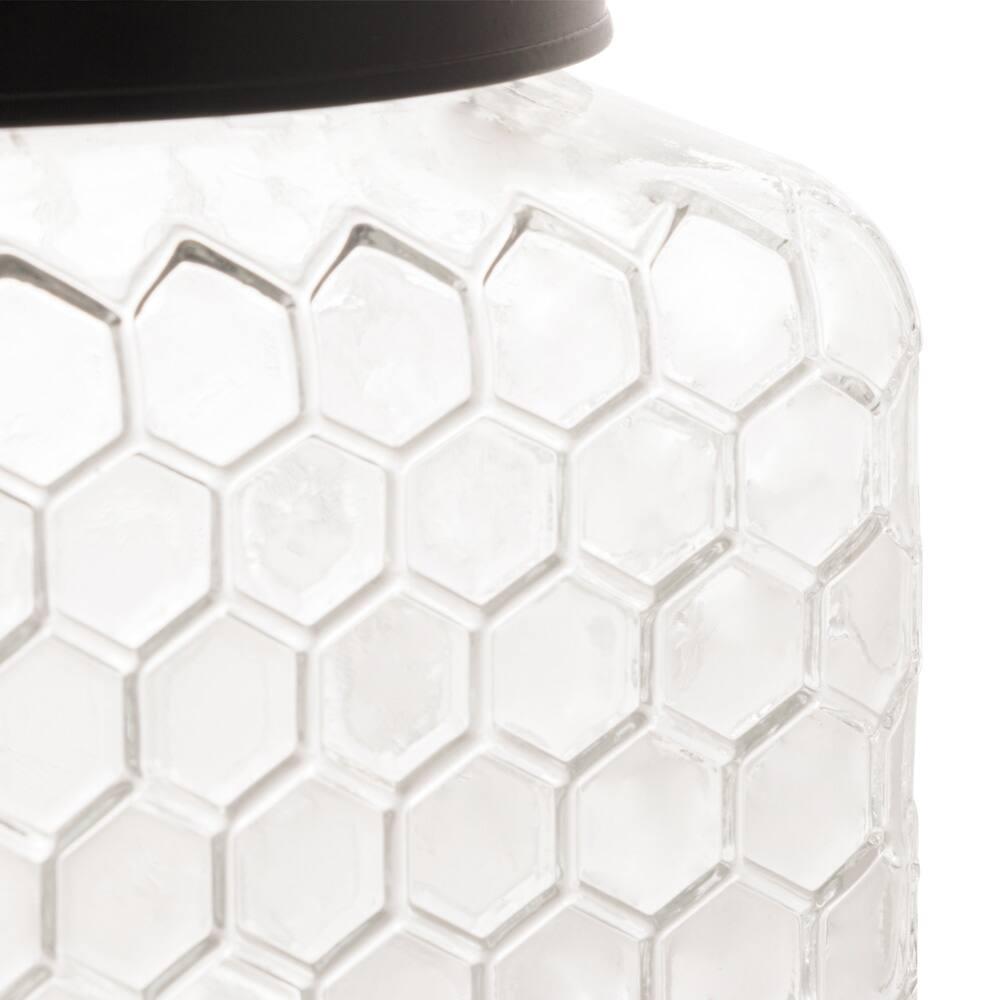 Pote para Mantimentos Wolff Colmeia em Vidro com Tampa - 1,8L - 5