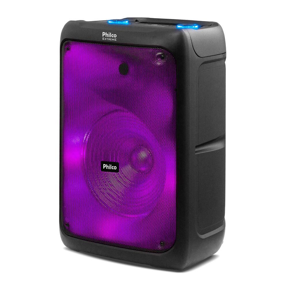 Caixa de Som Philco PCX5200 com Bluetooth, Radio FM, 4.400 mAh, Display Digital e Iluminação LED - 600W - 3