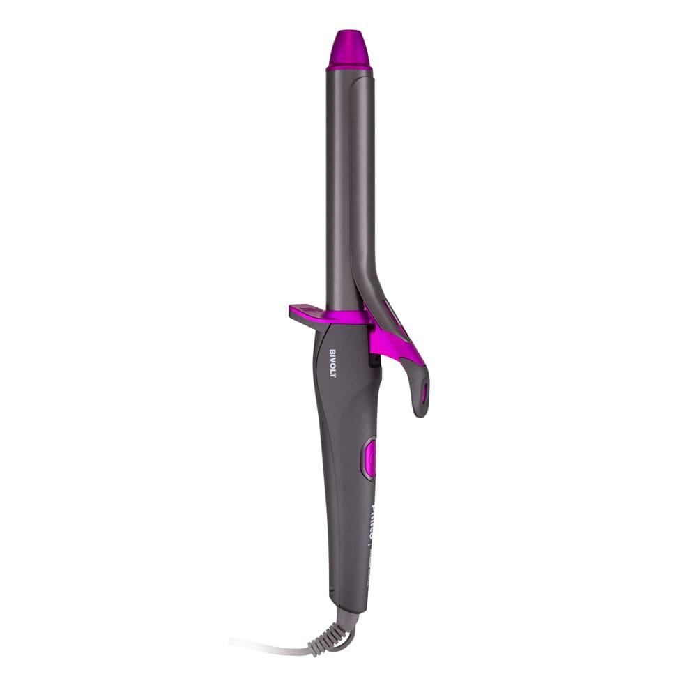 Modelador e Cacheador de Cabelos Philco PEC15 com Revestimento Cerâmica Íons Tourmaline Bivolt – Cinza/Rosa - 2