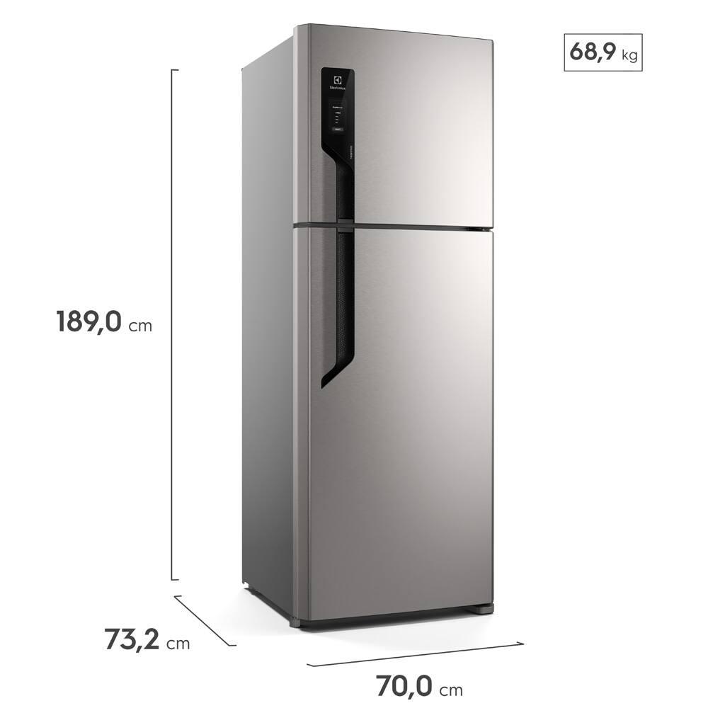 Geladeira Electrolux Frost Free TF71S Duplex Efficient com AutoSense Inox Look - 480 litros - 6