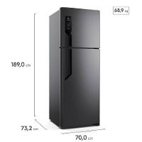 Geladeira Electrolux Frost Free TF71B Duplex Efficient com AutoSense Black Inox Look - 480 litros - 6