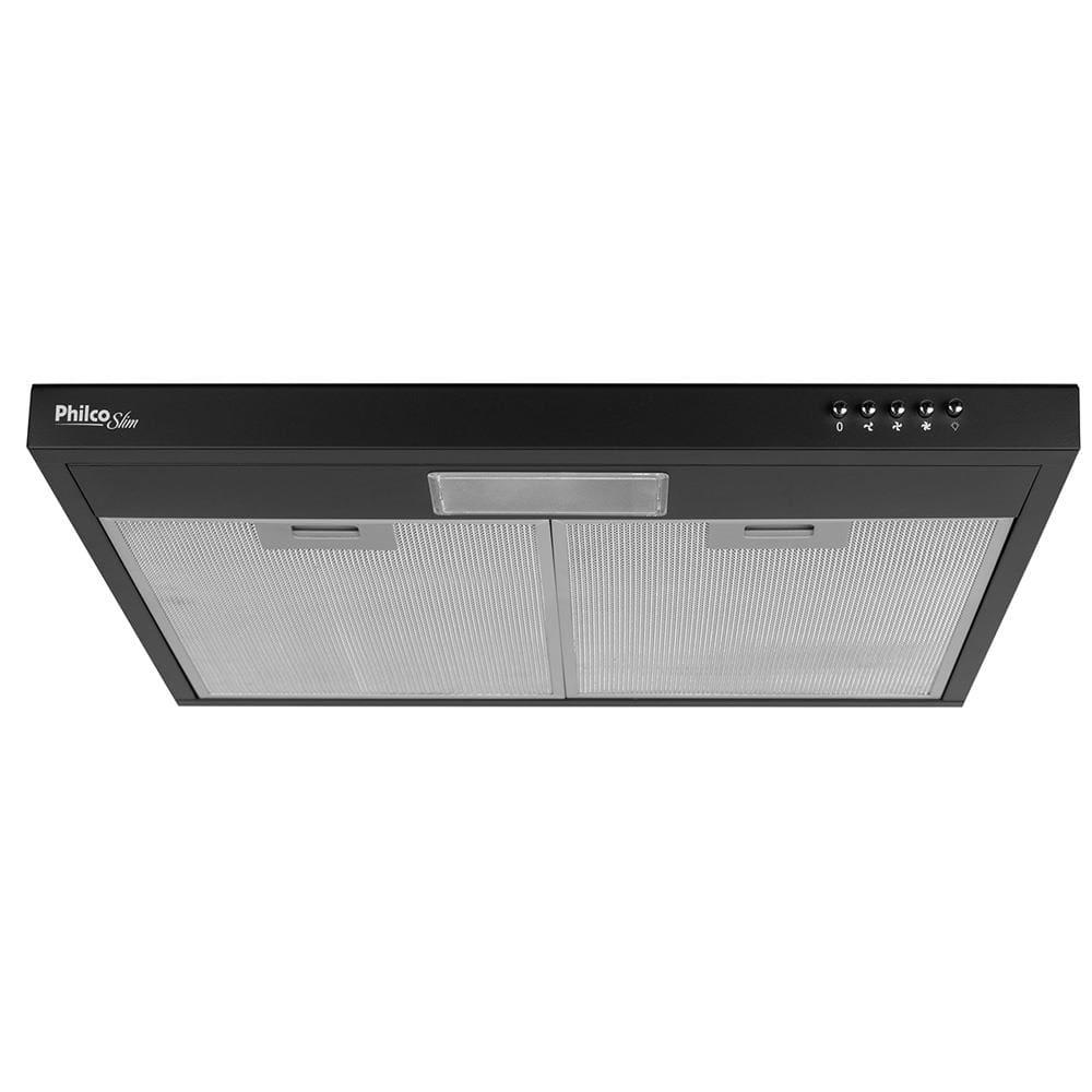 Depurador e Exaustor de Ar Philco Slim PDR60P Preto com 3 Velocidades – 60cm - 1