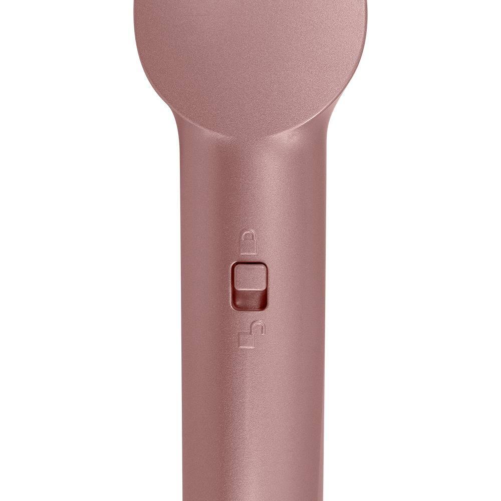 Prancha Modeladora GA.MA Italy 2 em 1 Waver & Brush Keration 220°C com Cabo Giratório Rose/Preto - Bivolt - 7