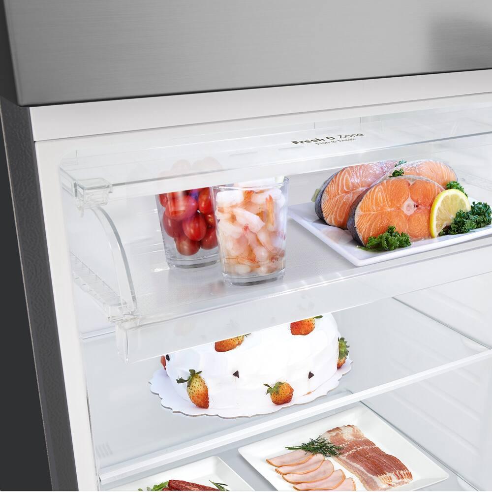 Geladeira LG Frost Free GN-B452PFF Duplex com Tecnologia Smart Inverter, Linear Cooling e DoorCooling Inox Look - 461 litros - 4