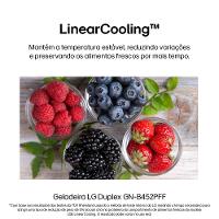 Geladeira LG Frost Free GN-B452PFF Duplex com Tecnologia Smart Inverter, Linear Cooling e DoorCooling Inox Look - 461 litros - 9