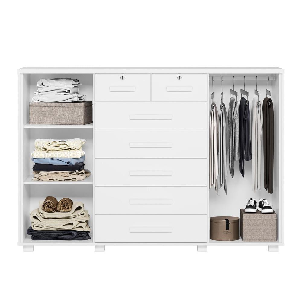 Cômoda Palumoveis Fontana com 7 Gavetas e 2 Portas – 160cm de Largura - 3