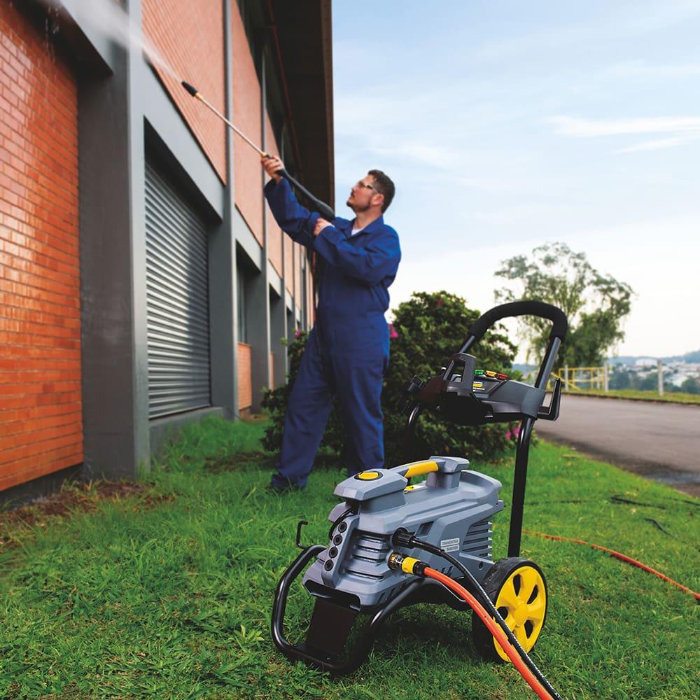 Lavadora de Alta Pressão Tramontina 2100W de Potência e 2300 Psi, Sistema Stop Total - Preta e Amarela - 3