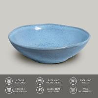 Conjunto de Cumbucas Porto Brasil Linhas Breeze Orgânico Azul 6 Peças - 520ml - 2