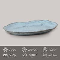 Conjunto de Travessas Oval Rasa Média Porto Brasil Bio Breeze 30x20cm - 4 Peças - 3