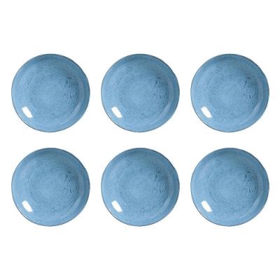 Conjunto de Pratos Fundos Porto Brasil Bio Breeze Azul 1,1 litros – 6 Peças