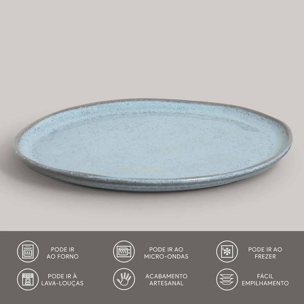 Conjunto de Pratos Rasos Porto Brasil Linhas Bio Breeze 27,5cm - 6 Peças - 3