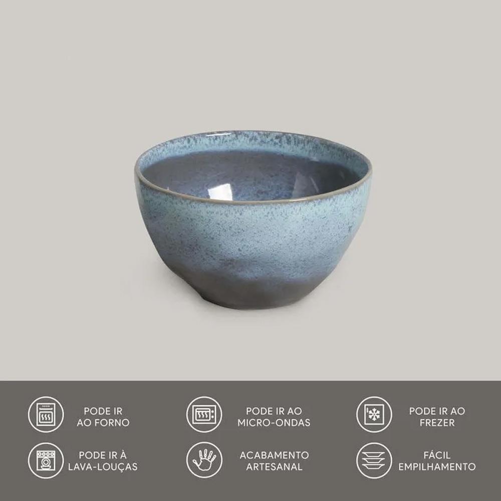 Conjunto de Bowls Orgânicos Breeze Porto Brasil em Stoneware 558ml – 6 Peças - 3