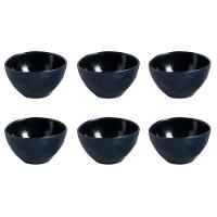 Conjunto de Bowls Orgânicos Night Blue Porto Brasil em Stoneware 558ml - 6 Peças - 1