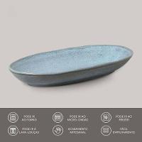 Conjunto de Travessas Oval Funda G Porto Brasil Orgânico Breeze 32x16cm - 4 Peças - 3