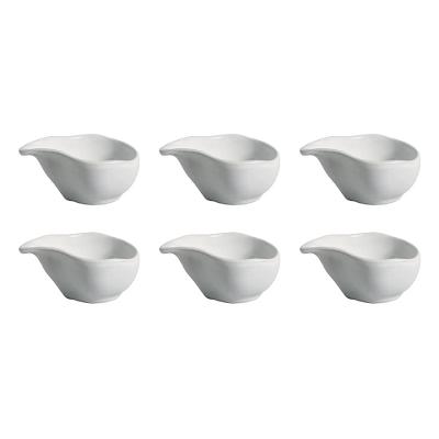 Molheira Oval Porto Brasil Orgânico New White em Stoneware Branco – 6 Peças