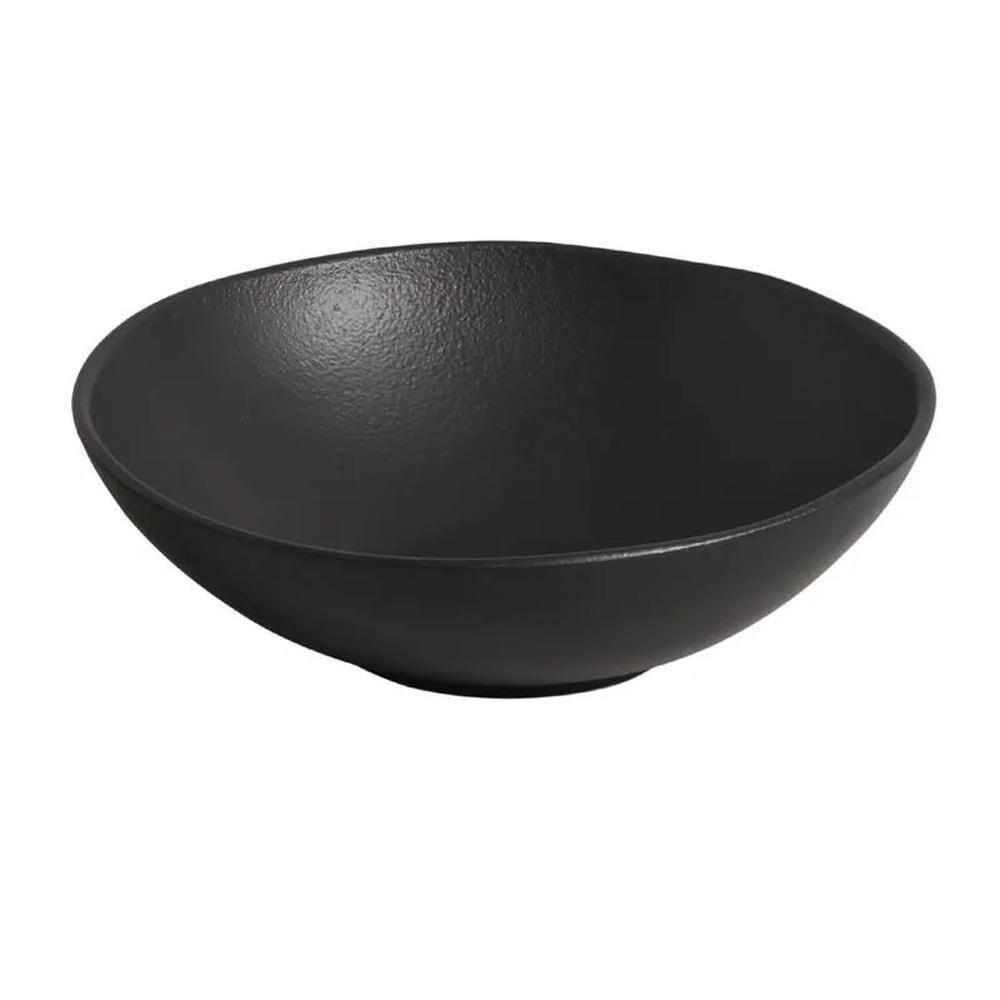 Bowl Médio Porto Brasil Orgânico em Stoneware Preto Matte - 1,9 litros - 3