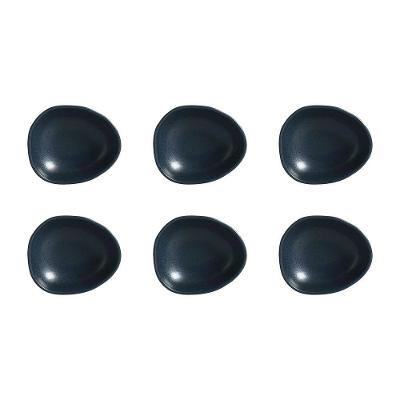 Conjunto de Cumbucas Oval Porto Brasil Orgânico Night Blue 265ml - 6 Peças