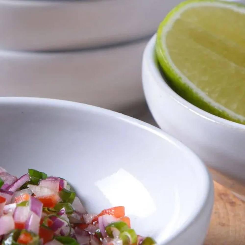 Conjunto de Ramequins Médios Porto Brasil Orgânico New White com 6 Peças 70ml – Branco - 4