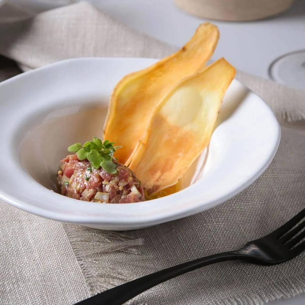 Conjunto de Pratos de Sobremesa Porto Brasil Orgânico New White 250ml - 4 Peças - 3