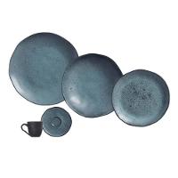 Aparelho de Jantar 30 Peças Porto Brasil Cerâmica Stoneware Orgânico Petroleum – Preto - 1