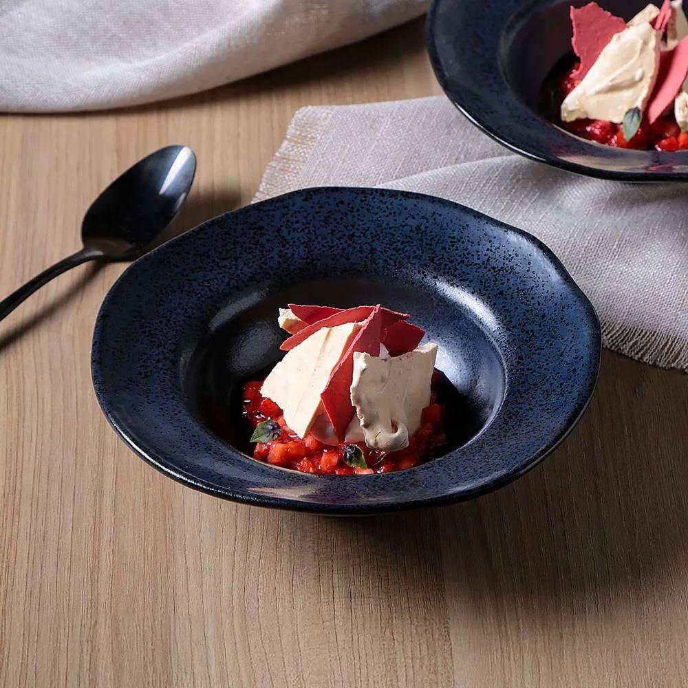 Conjunto de Pratos de Sobremesa Porto Brasil Orgânico Night Blue 250ml - 4 Peças - 3