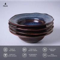 Conjunto de Pratos de Sobremesa Porto Brasil Orgânico Titanium 250ml - 4 Peças - 3