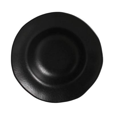 Conjunto de Pratos de Sobremesa Porto Brasil Orgânico Preto Matte 250ml - 4 Peças