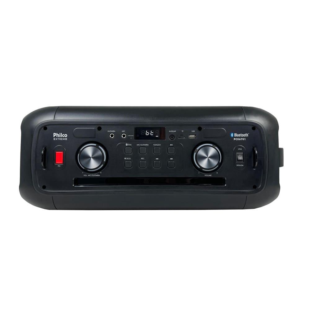 Caixa de Som Amplificada Philco PCX6701 com Bluetooth, Iluminação LED e Controle Remoto - 650W - 5
