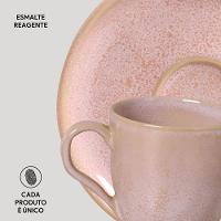 Conjunto de Xícaras de Café com Pires Porto Brasil Bio Litchi 120ml - 6 Peças - 3