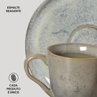 Conjunto de Xícaras de Café com Pires Porto Brasil Bio Green Granite 120ml - 6 Peças - 4
