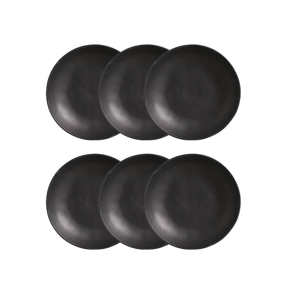 Conjunto de Pratos Fundos Porto Brasil Bio Preto Matte 1,1 litros – 6 Peças - 1