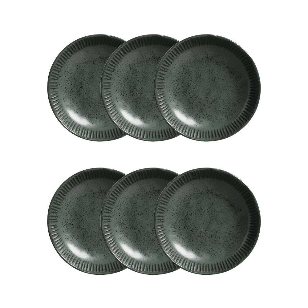 Conjunto de Pratos Fundos Porto Brasil Linhas Greenery Verde 830ml - 6 Peças - 1