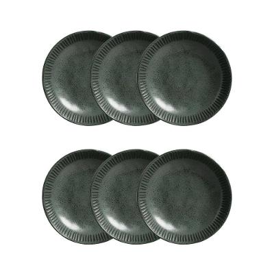 Conjunto de Pratos Fundos Porto Brasil Linhas Greenery Verde 830ml - 6 Peças