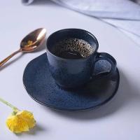 Conjunto de Xícaras de Café com Pires Porto Brasil Orgânico Night Blue 120ml - 6 Peças - 2