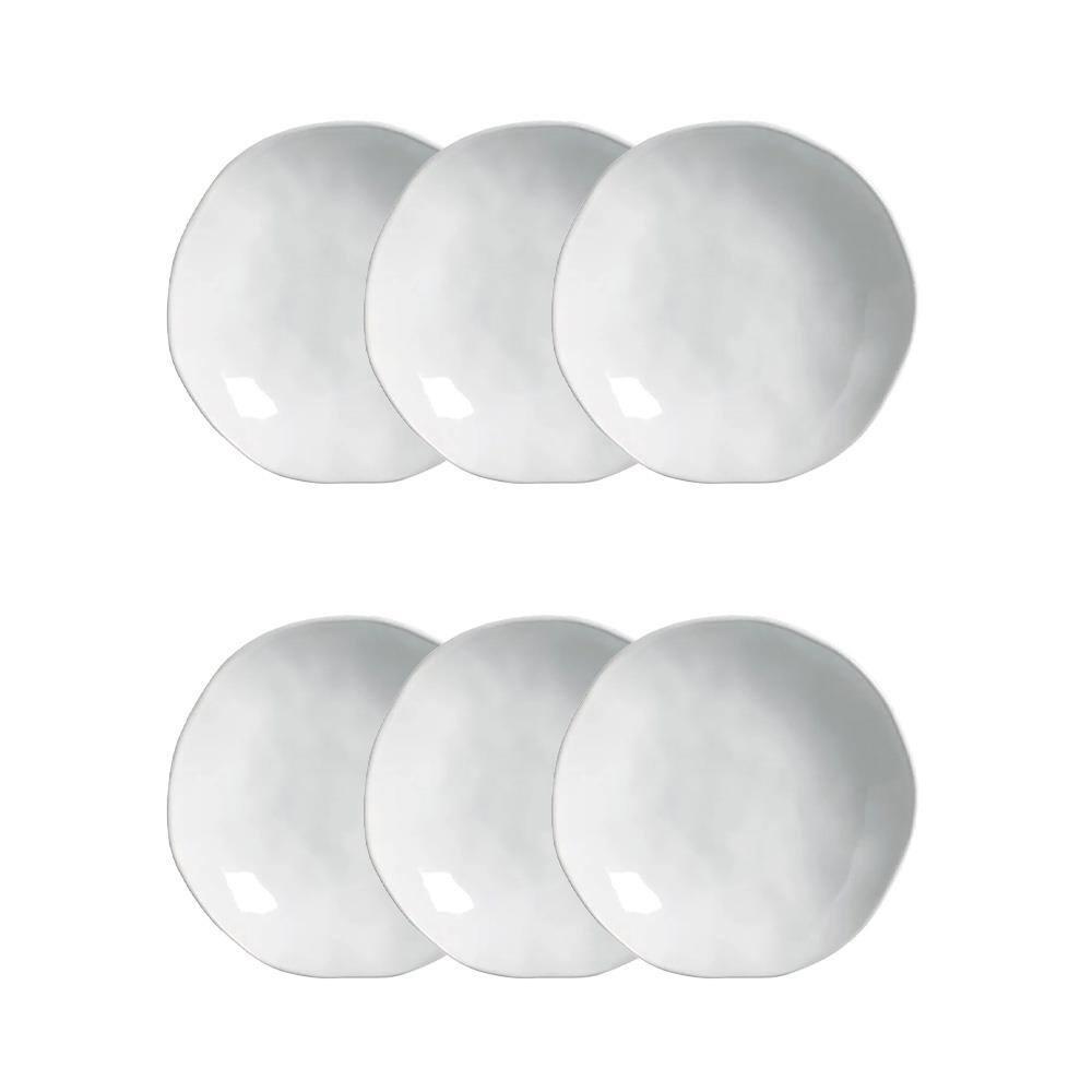 Conjunto de Pratos Fundos Porto Brasil Orgânico New White 600ml - 6 Peças - 1