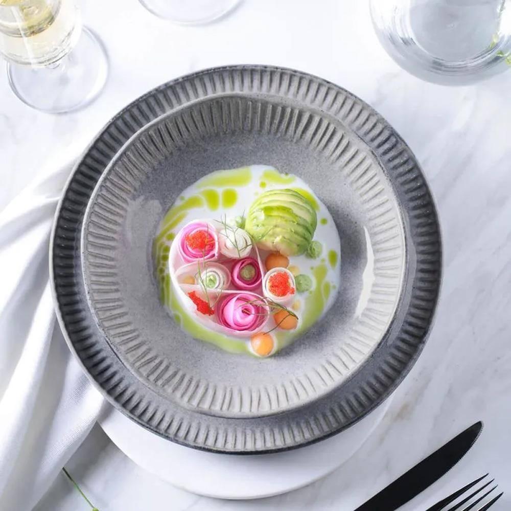 Conjunto de Pratos Fundos Porto Brasil Linhas Dust 830ml - 6 Peças - 4