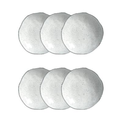 Conjunto de Pratos Fundos Porto Brasil Orgânico Echo Branco 600ml - 6 Peças