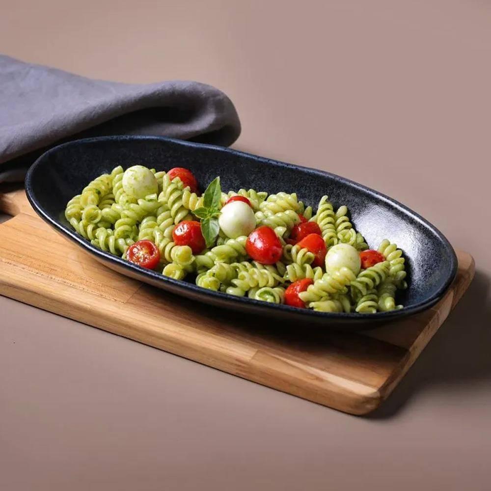 Conjunto de Travessas Ovais Grandes Porto Brasil Orgânico Night Blue 32x16cm - 4 Peças - 2