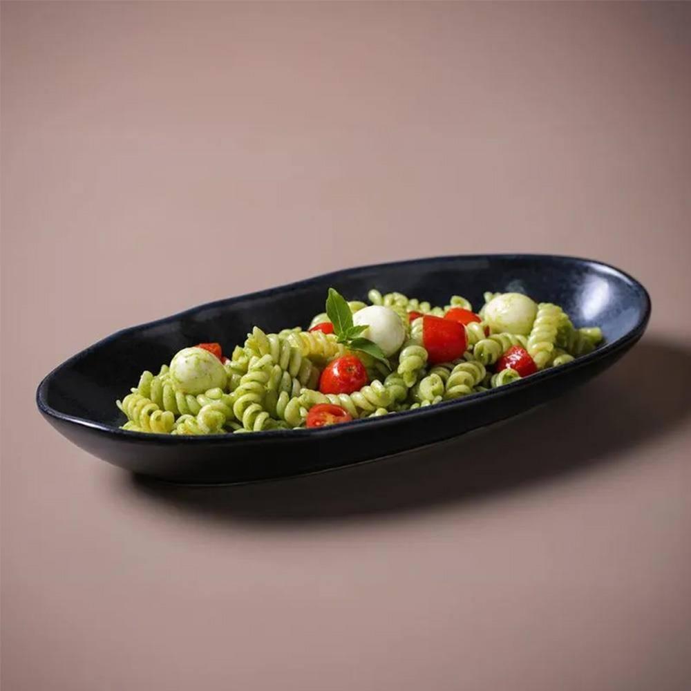 Conjunto de Travessas Ovais Grandes Porto Brasil Orgânico Night Blue 32x16cm - 4 Peças - 3