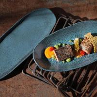 Conjunto de Travessas Ovais Grandes Porto Brasil Orgânico Night Sky 32x16cm - 4 Peças - 2