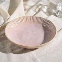 Conjunto de Pratos Fundos Porto Brasil Linhas Litchi Rosa Claro 830ml - 6 Peças - 3